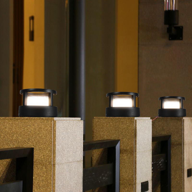 Tubo | Aluminum Cylinder LED Landscape Light, Modern Outdoor Garden Path Light, Square or Round