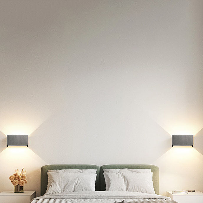 Quadro | Flat Square LED Wall Sconce, Bright Modern Aluminum Wall Light in Five Finishes for Entryway