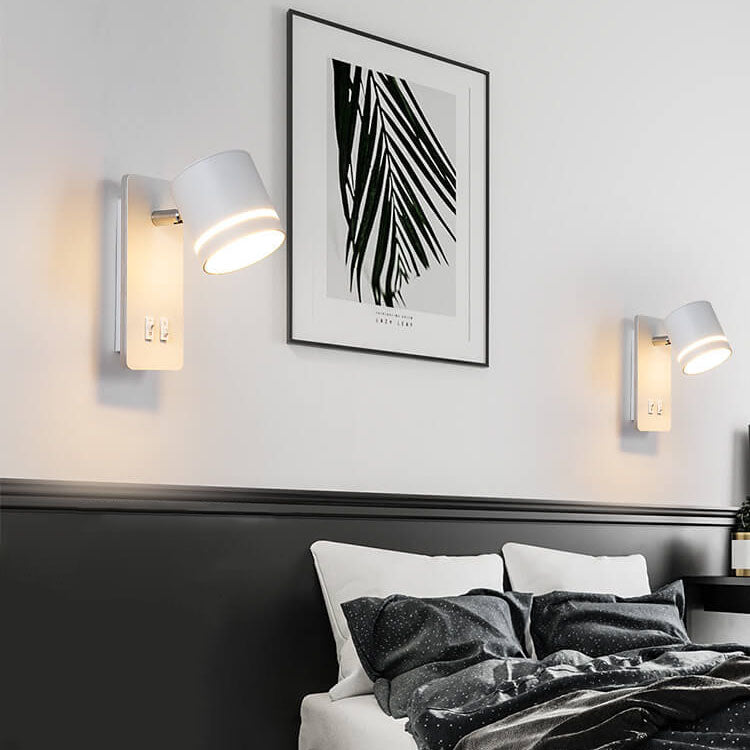 Faro | Rotating Square LED Reading Wall Sconce, Modern Spotlight Wall Light for Bedside and Living Room