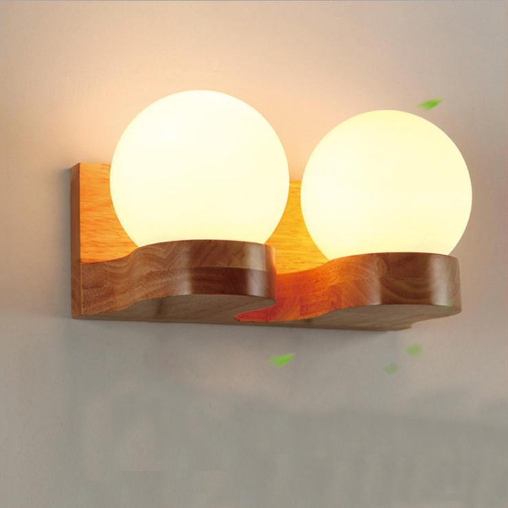 Vetro | Modern Glass Shade Wall Sconce, One or Two Light Wall Lamp for Dining Room, Hallway and Bedroom