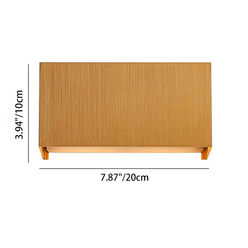 Quadro | Flat Square LED Wall Sconce, Bright Modern Aluminum Wall Light in Five Finishes for Entryway