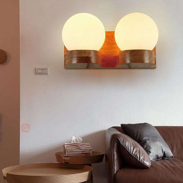 Vetro | Modern Glass Shade Wall Sconce, One or Two Light Wall Lamp for Dining Room, Hallway and Bedroom