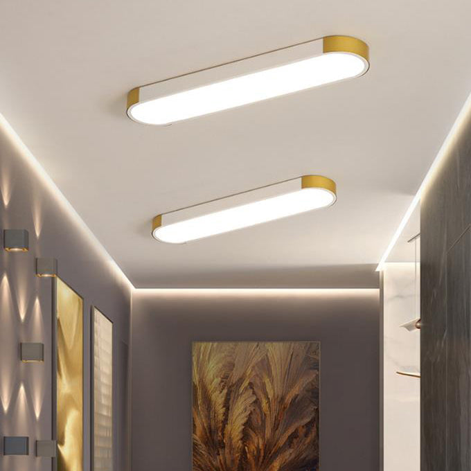 Cornice | Rectangular LED Ring Flush Mount Ceiling Light, Modern Linear Ceiling Lamp for Hallway and Kitchen