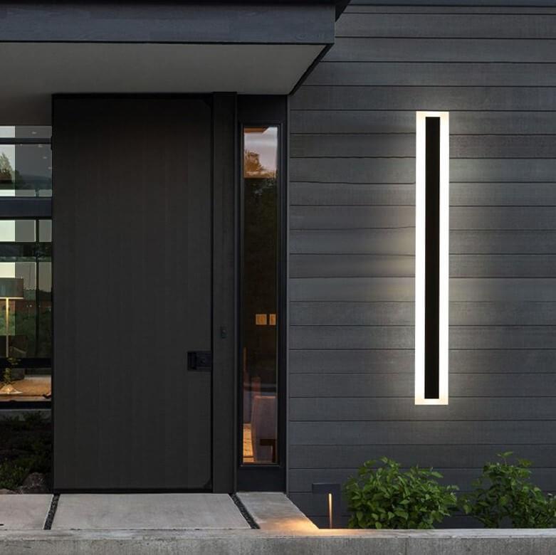 Barra | Long LED Bar Wall Light, Modern Linear Exterior Wall Sconce in Seven Lengths for Porch and Facade