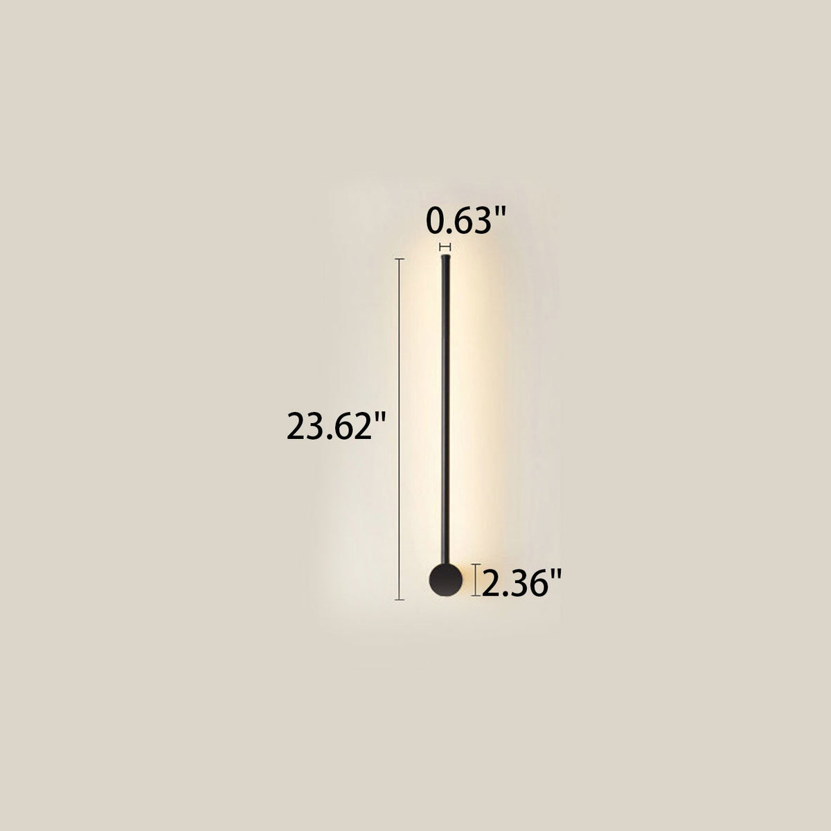 Filo | Slim Aluminum LED Wall Sconce Strip, Modern Linear Wall Light in Black or Gold for Bedroom and Hallway