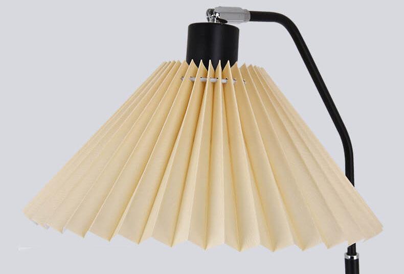 Plissa | Pleated Fabric Shade Floor Lamp, Modern Minimalist Standing Lamp for Living Room and Bedroom