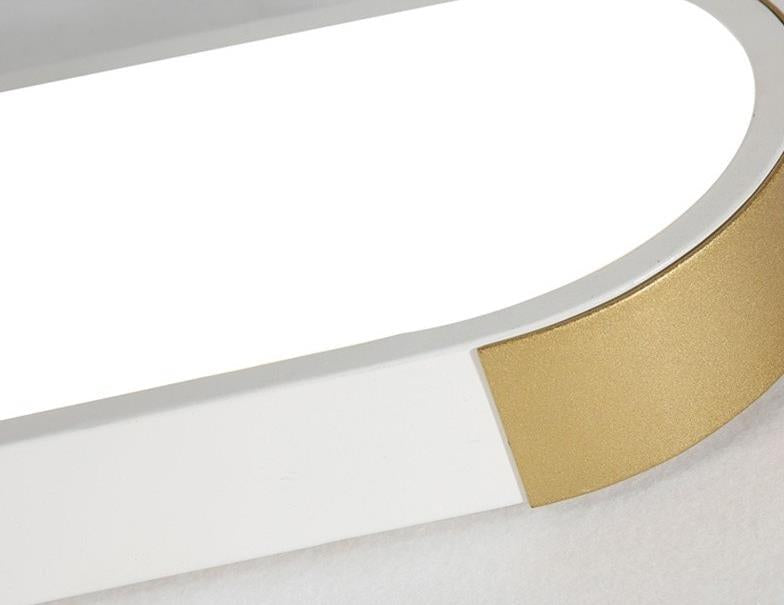 Cornice | Rectangular LED Ring Flush Mount Ceiling Light, Modern Linear Ceiling Lamp for Hallway and Kitchen
