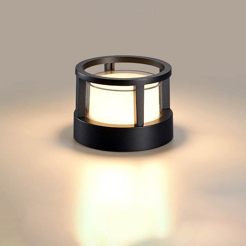 Tubo | Aluminum Cylinder LED Landscape Light, Modern Outdoor Garden Path Light, Square or Round