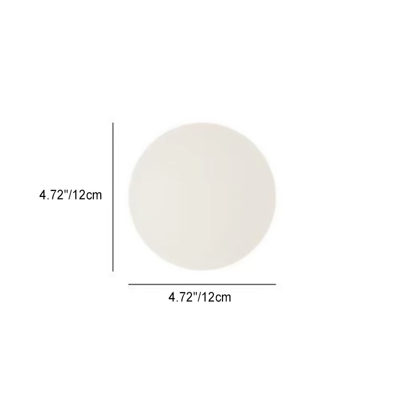 Opalo | White Opal Glass Globe Wall Sconce, Modern Minimalist Orb Wall Light for Hallway and Bedroom