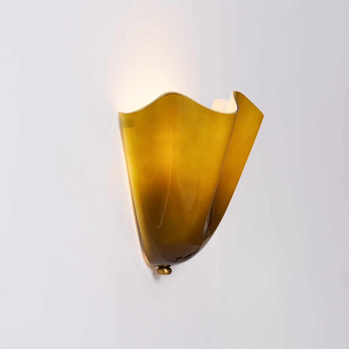 Scultura | Sculptural Wall Light, Modern Organic Art Wall Sconce in Beige, Green, Brown or Amber, Hardwired
