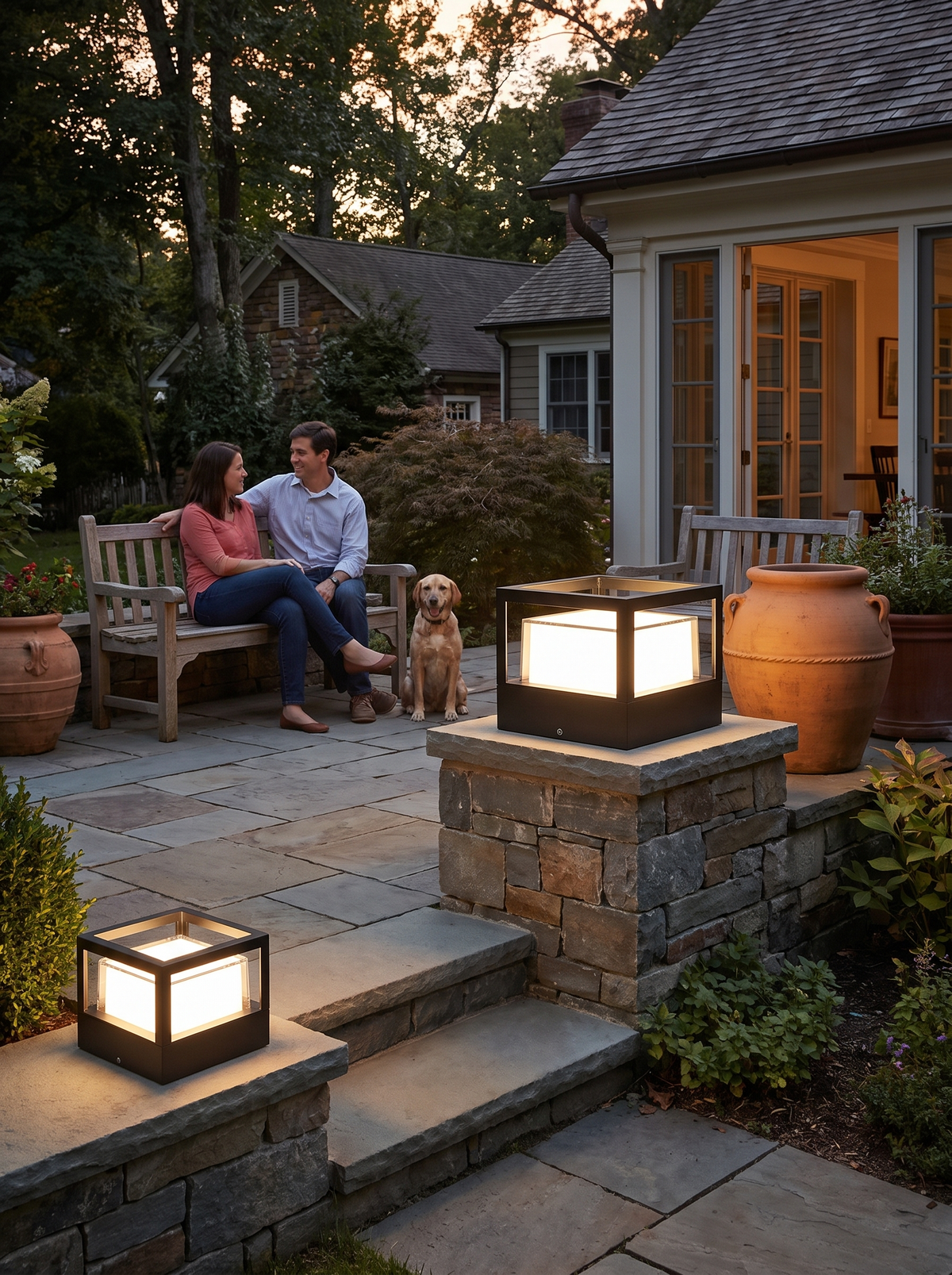 Industrial Waterproof Aluminum Cylinder LED Outdoor Lawn Landscape Light image with text 2