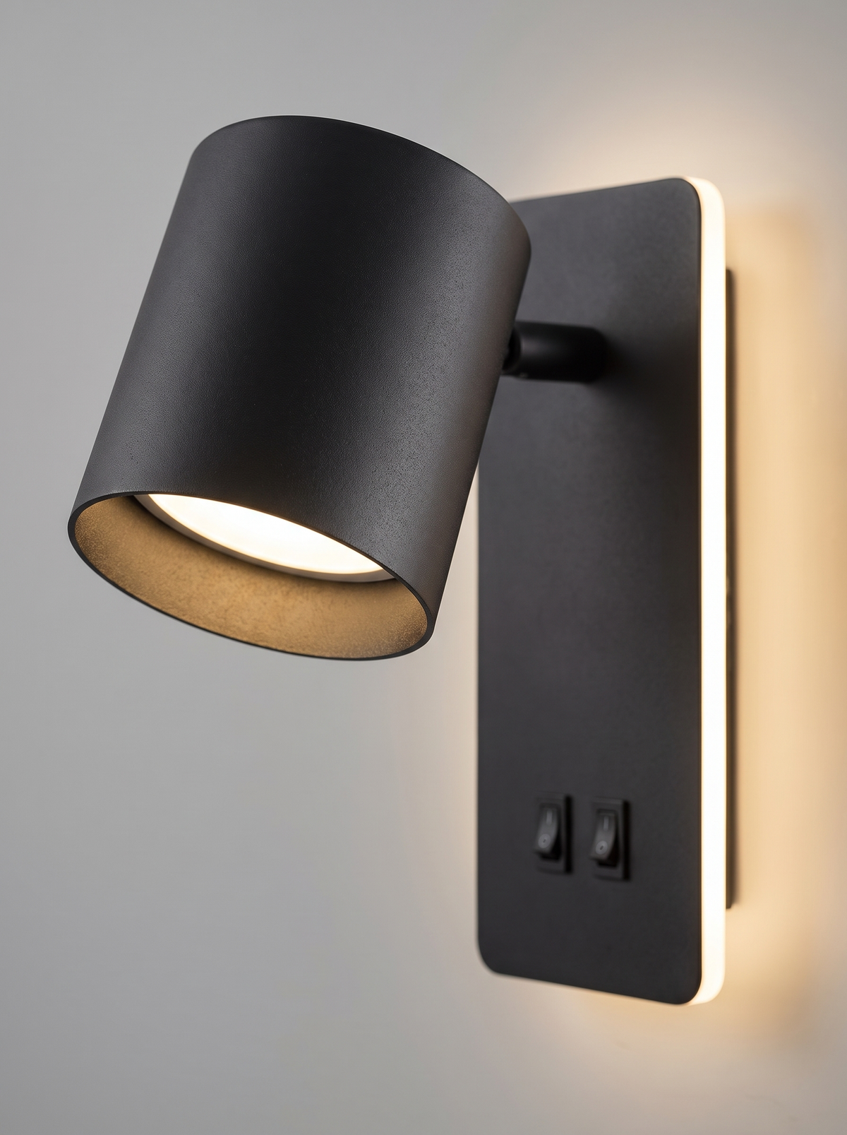 Contemporary Nordic Iron Square Spotlight Rotatable LED Reading Wall Sconce Lamp image 1