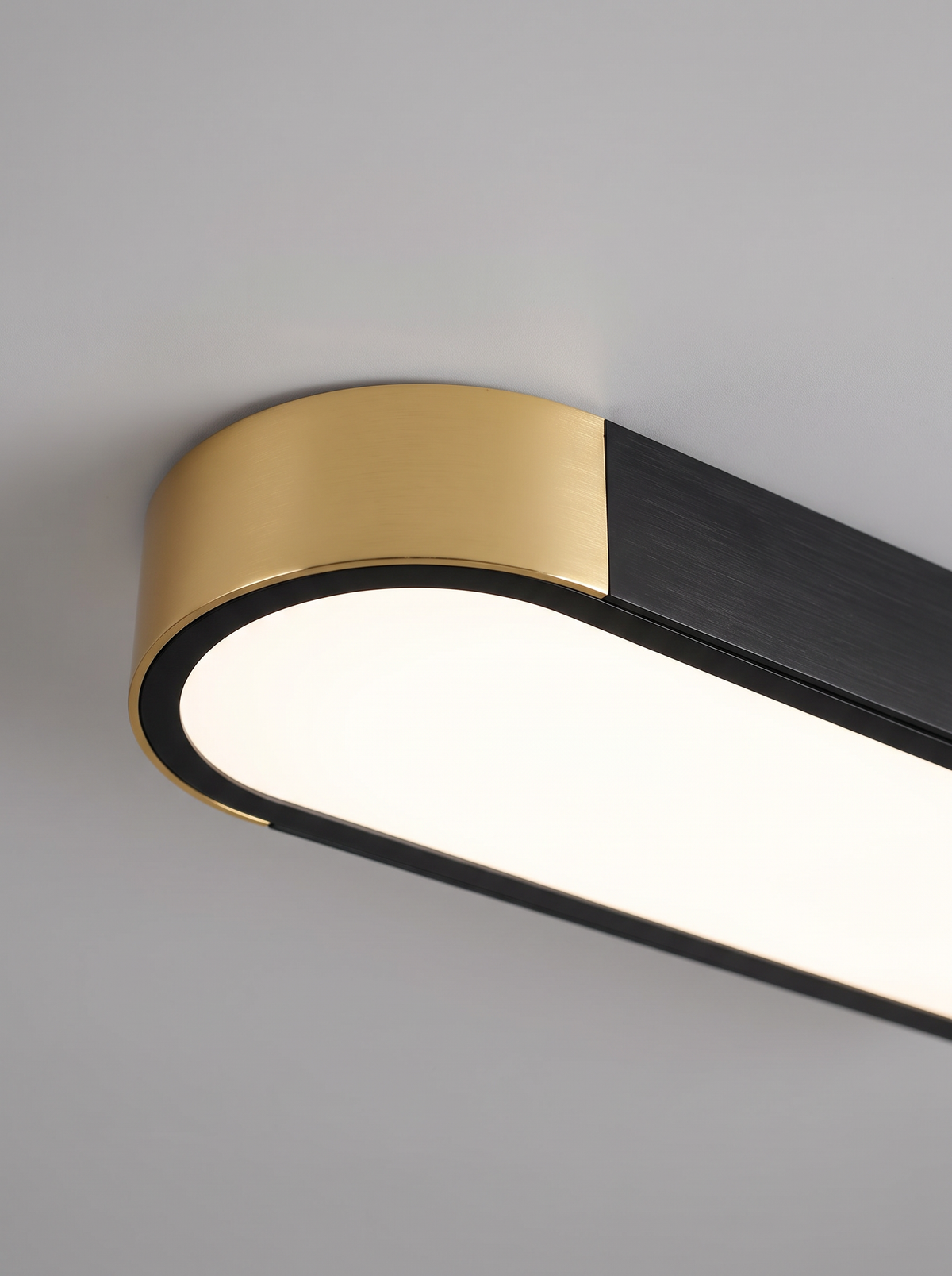 Modern Minimalist Rectangular Ring LED Flush Mount Ceiling Light image 1