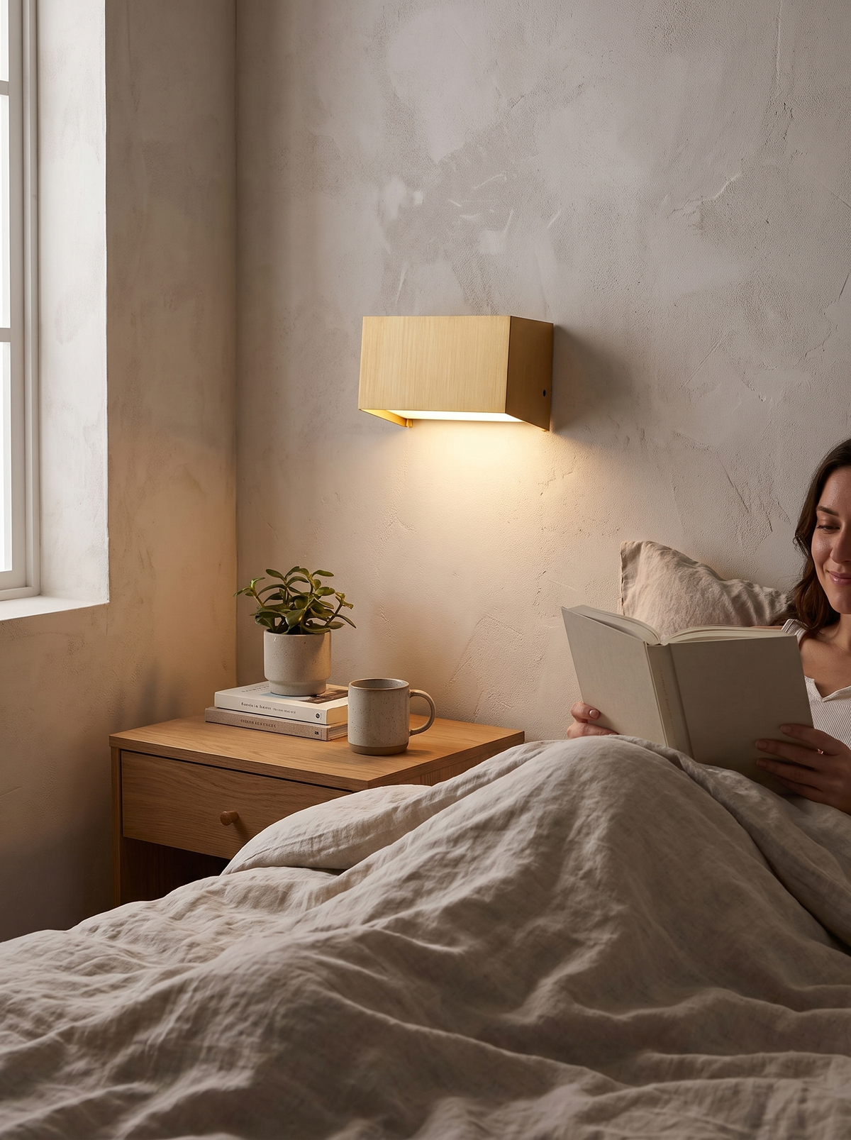 Modern Minimalist Aluminum Square Flat Adjustable Beam LED Reading Wall Sconce Lamp image 2