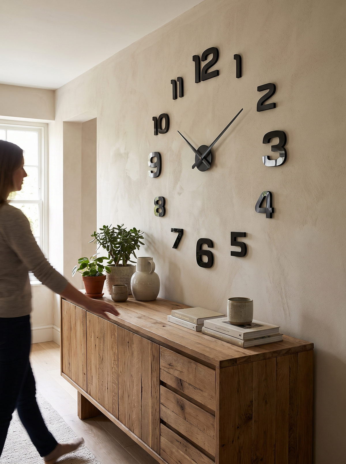 Decorative Round Wall Clock for Home Decor image 2