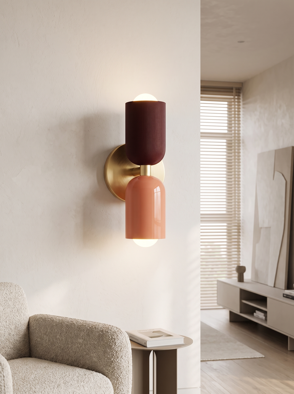 Hardwired LED Wall Lamp Dual Glow image 3