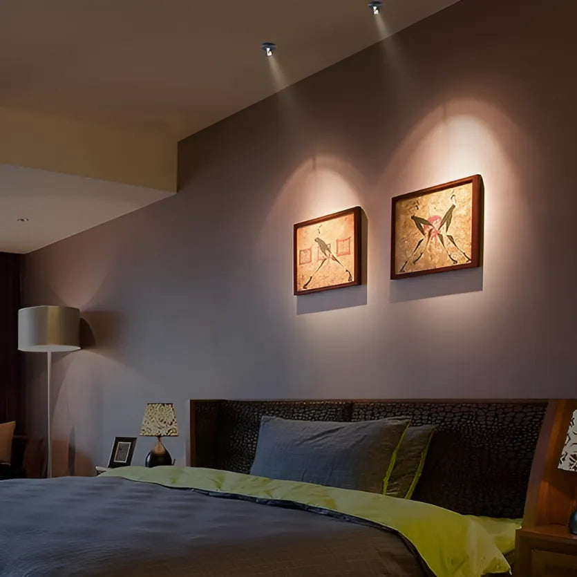 Fuoco | Wireless Battery Wall Spotlight with Remote, Adjustable Picture Light and Accent Light, No Wiring