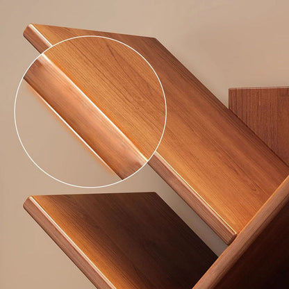 Scala | Narrow Tall Wood Bookshelf, 6 to 12 Tier Slim Bookcase Storage Shelf for Home Office and Living Room