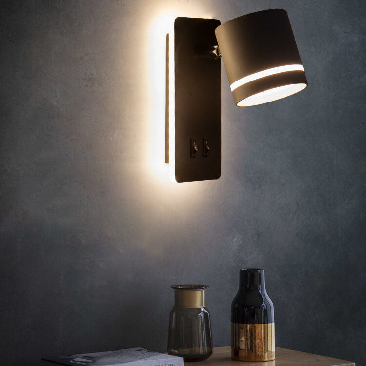 Faro | Rotating Square LED Reading Wall Sconce, Modern Spotlight Wall Light for Bedside and Living Room