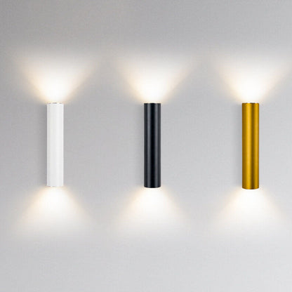 Canna | Slim Cylinder Up and Down LED Wall Sconce, Modern Aluminum Wall Light in Six Heights for Bedroom