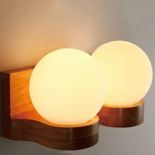 Vetro | Modern Glass Shade Wall Sconce, One or Two Light Wall Lamp for Dining Room, Hallway and Bedroom