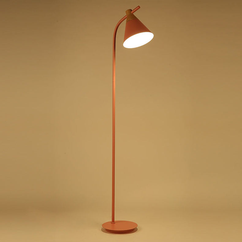 Cupola | Macaron Metal Dome Floor Lamp, Nordic Arc Standing Lamp in Six Colors for Living Room and Bedroom