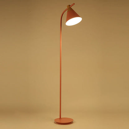 Cupola | Macaron Metal Dome Floor Lamp, Nordic Arc Standing Lamp in Six Colors for Living Room and Bedroom