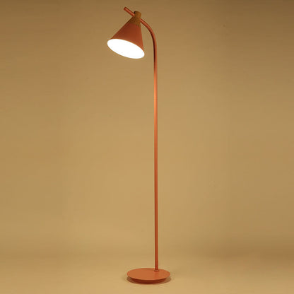 Cupola | Macaron Metal Dome Floor Lamp, Nordic Arc Standing Lamp in Six Colors for Living Room and Bedroom