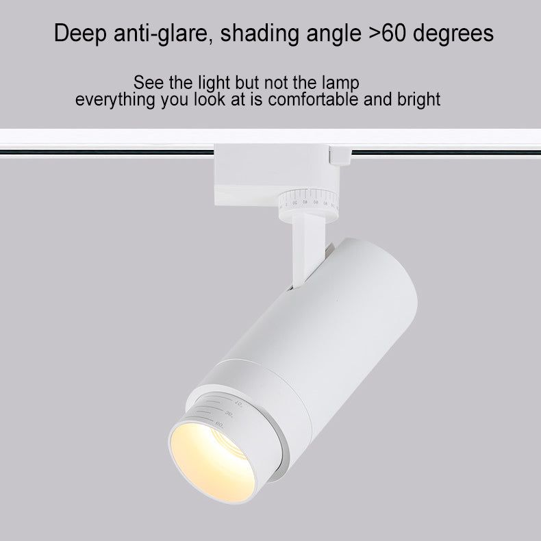 Binario | Dimmable LED Track Lighting with 3, 4 or 5 Spotlight Heads, Modern Ceiling Track Light Kit