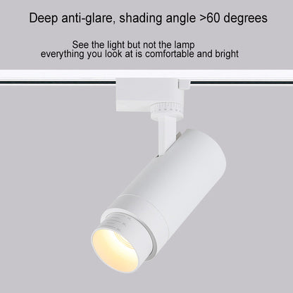Binario | Dimmable LED Track Lighting with 3, 4 or 5 Spotlight Heads, Modern Ceiling Track Light Kit
