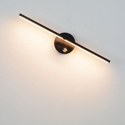 Specchio | LED Vanity Light Bar, Modern Over Mirror Wall Sconce with Switch in Black, White or Gold