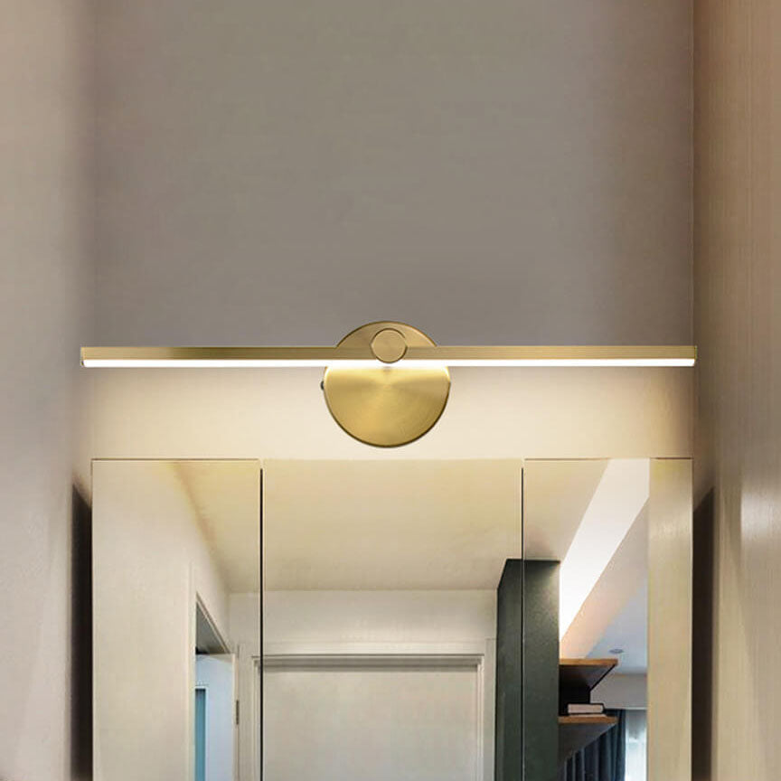 Specchio | LED Vanity Light Bar, Modern Over Mirror Wall Sconce with Switch in Black, White or Gold
