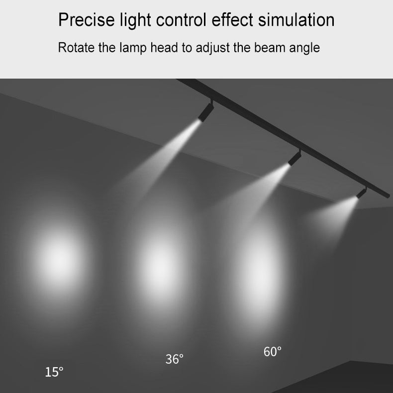 Binario | Dimmable LED Track Lighting with 3, 4 or 5 Spotlight Heads, Modern Ceiling Track Light Kit
