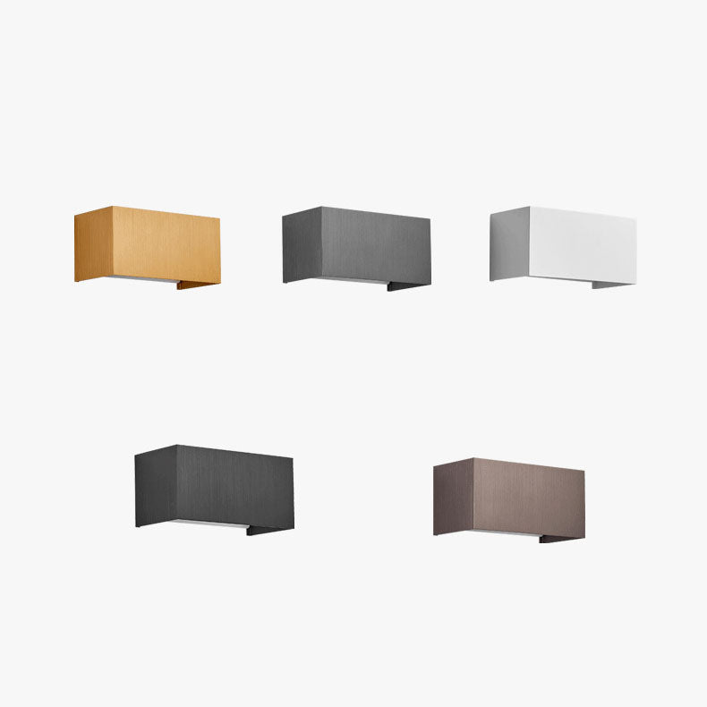 Quadro | Flat Square LED Wall Sconce, Bright Modern Aluminum Wall Light in Five Finishes for Entryway