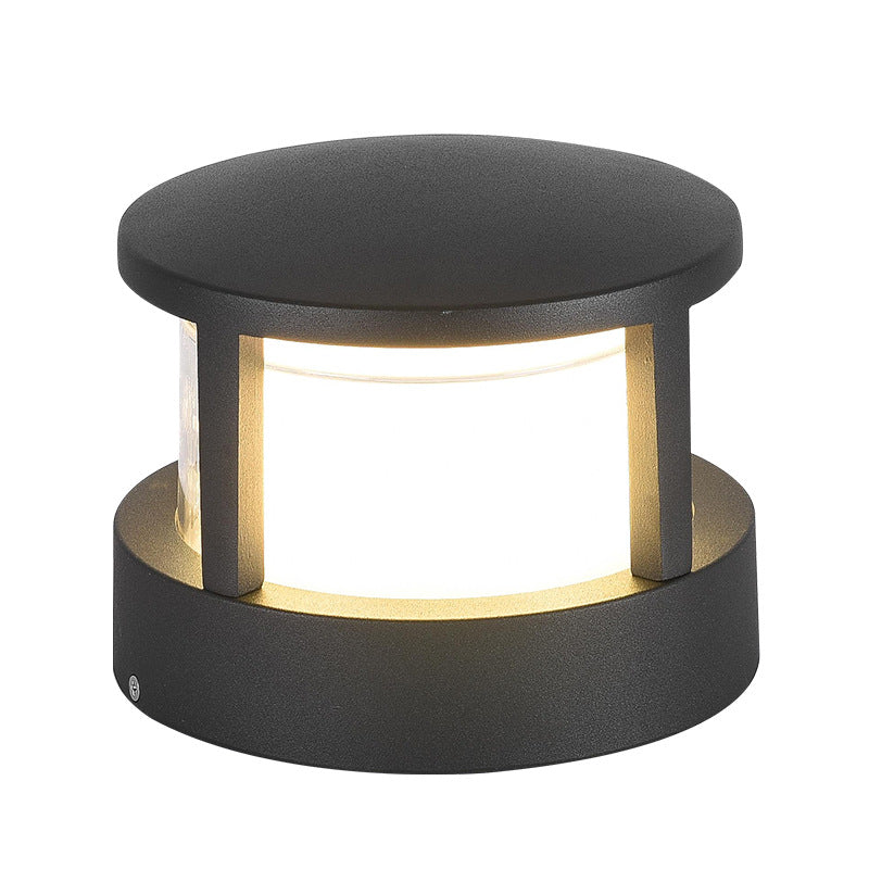 Tubo | Aluminum Cylinder LED Landscape Light, Modern Outdoor Garden Path Light, Square or Round