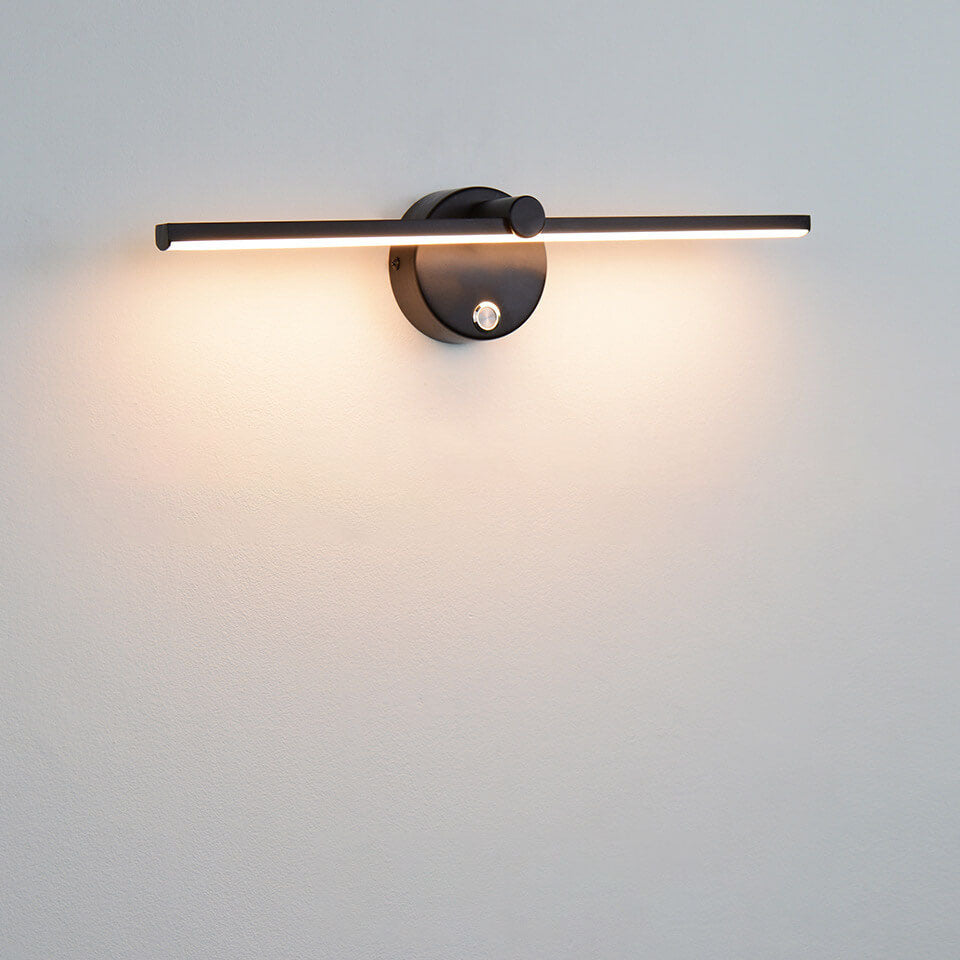 Specchio | LED Vanity Light Bar, Modern Over Mirror Wall Sconce with Switch in Black, White or Gold