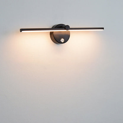 Specchio | LED Vanity Light Bar, Modern Over Mirror Wall Sconce with Switch in Black, White or Gold