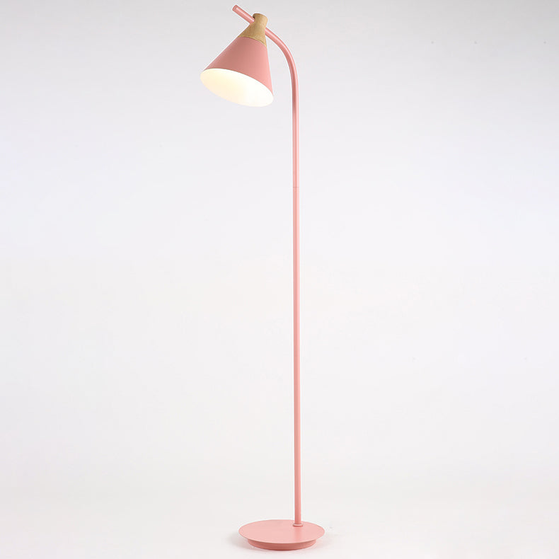 Cupola | Macaron Metal Dome Floor Lamp, Nordic Arc Standing Lamp in Six Colors for Living Room and Bedroom