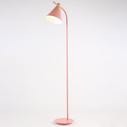 Cupola | Macaron Metal Dome Floor Lamp, Nordic Arc Standing Lamp in Six Colors for Living Room and Bedroom