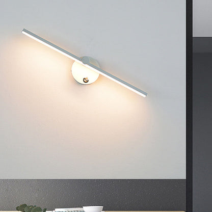 Specchio | LED Vanity Light Bar, Modern Over Mirror Wall Sconce with Switch in Black, White or Gold