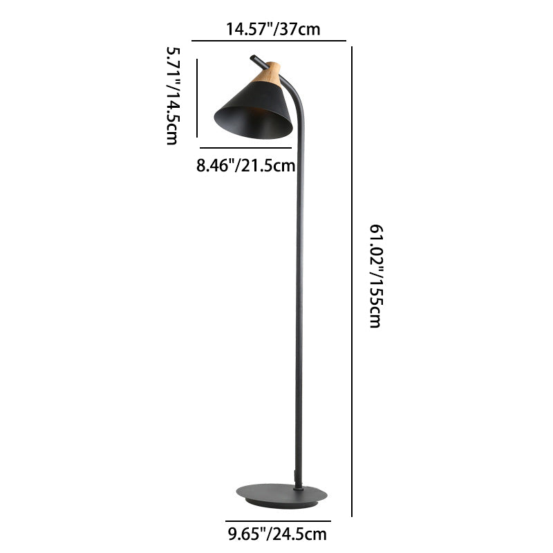 Cupola | Macaron Metal Dome Floor Lamp, Nordic Arc Standing Lamp in Six Colors for Living Room and Bedroom