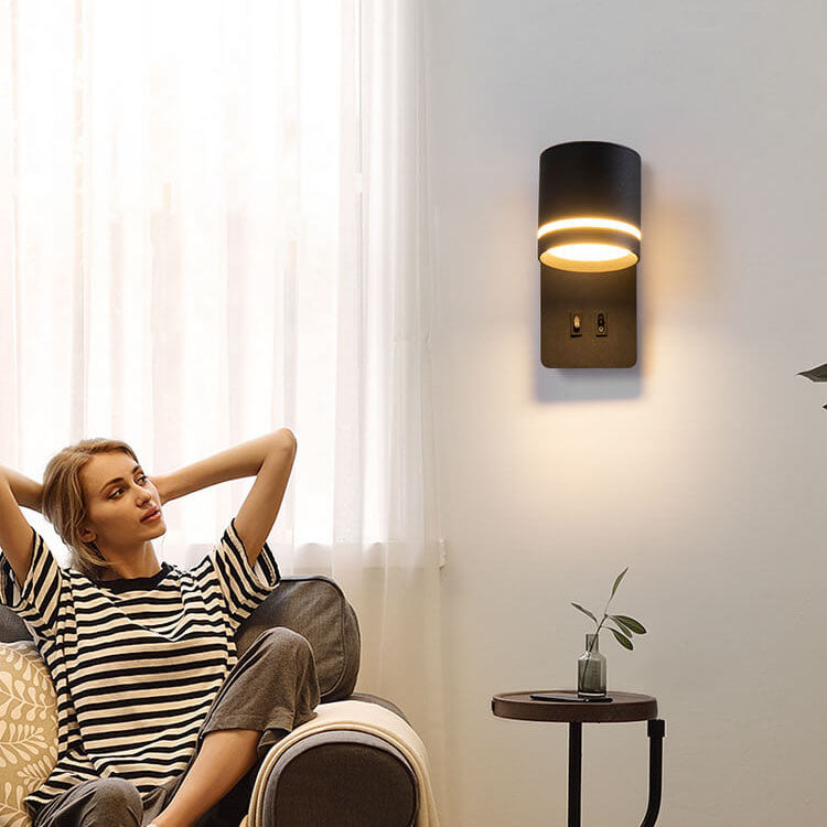 Faro | Rotating Square LED Reading Wall Sconce, Modern Spotlight Wall Light for Bedside and Living Room