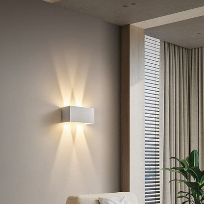 Quadro | Flat Square LED Wall Sconce, Bright Modern Aluminum Wall Light in Five Finishes for Entryway