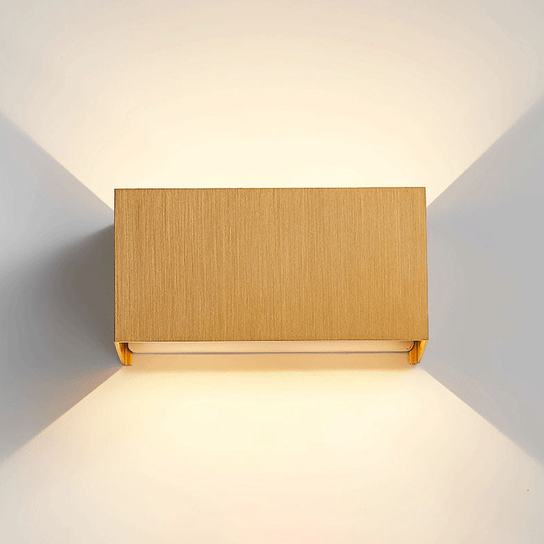 Quadro | Flat Square LED Wall Sconce, Bright Modern Aluminum Wall Light in Five Finishes for Entryway