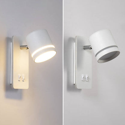 Faro | Rotating Square LED Reading Wall Sconce, Modern Spotlight Wall Light for Bedside and Living Room