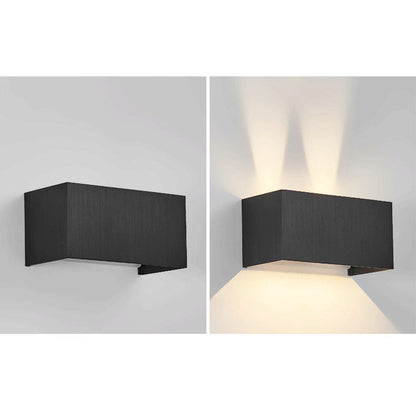 Quadro | Flat Square LED Wall Sconce, Bright Modern Aluminum Wall Light in Five Finishes for Entryway
