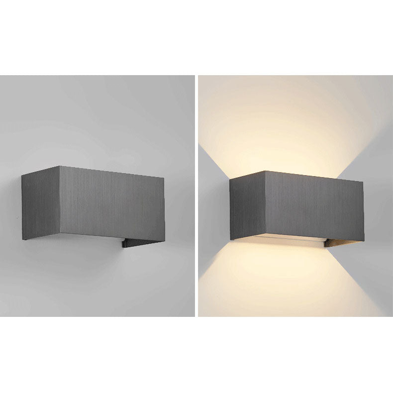 Quadro | Flat Square LED Wall Sconce, Bright Modern Aluminum Wall Light in Five Finishes for Entryway