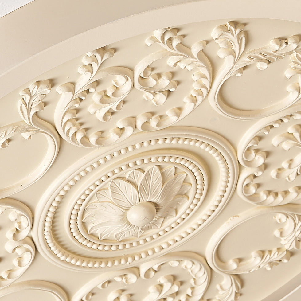 Rilievo | Carved Relief LED Flush Mount Ceiling Light, Dimmable Ultra Thin Ceiling Lamp with Remote