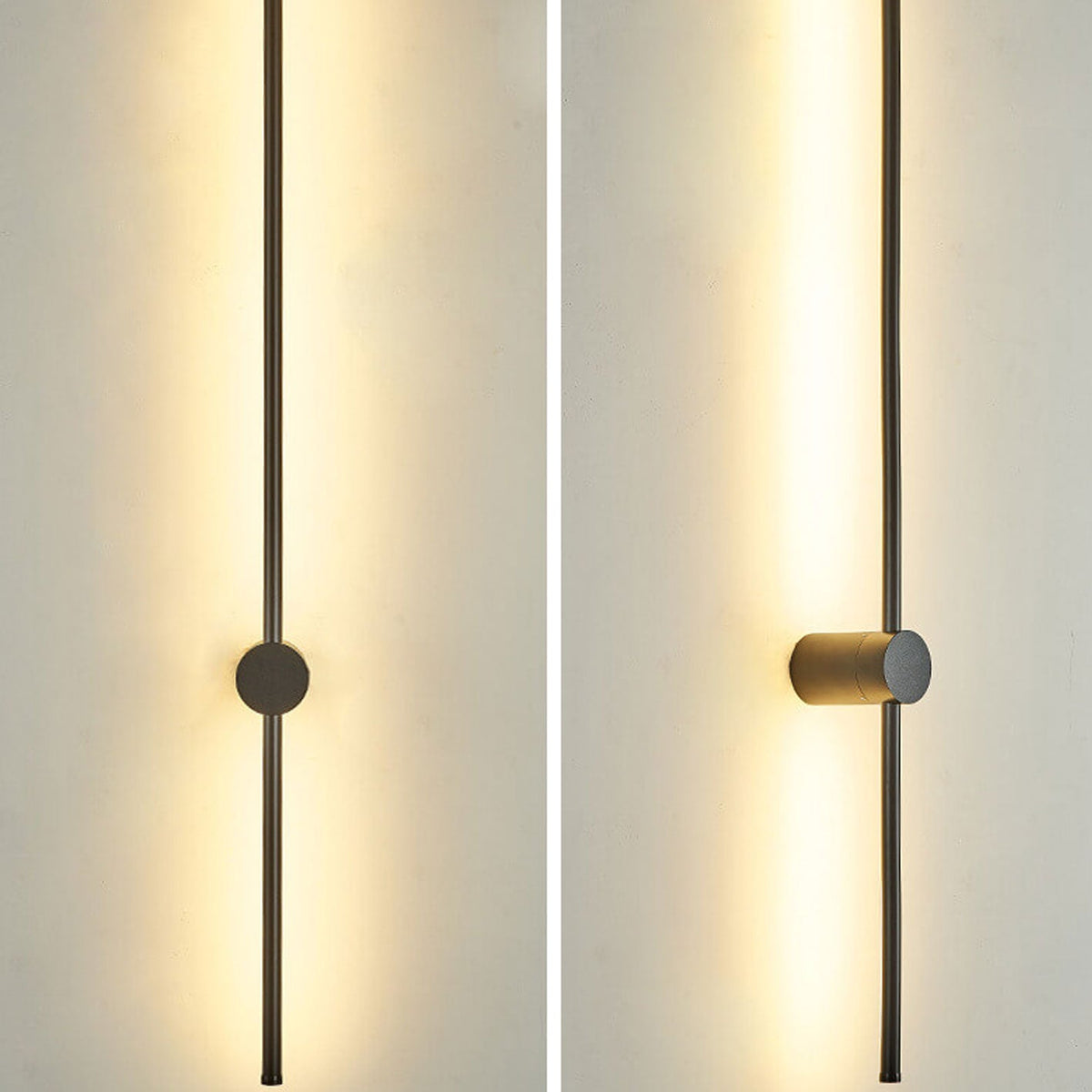 Filo | Slim Aluminum LED Wall Sconce Strip, Modern Linear Wall Light in Black or Gold for Bedroom and Hallway