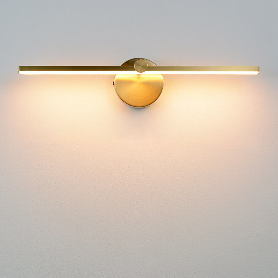 Specchio | LED Vanity Light Bar, Modern Over Mirror Wall Sconce with Switch in Black, White or Gold